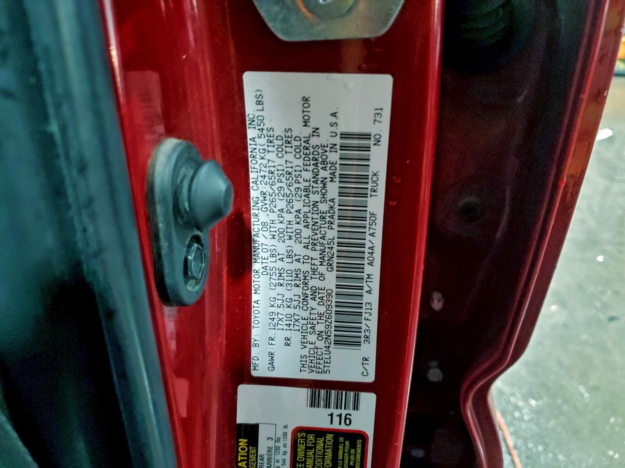2009 TOYOTA TACOMA DOUBLE CAB photo 13