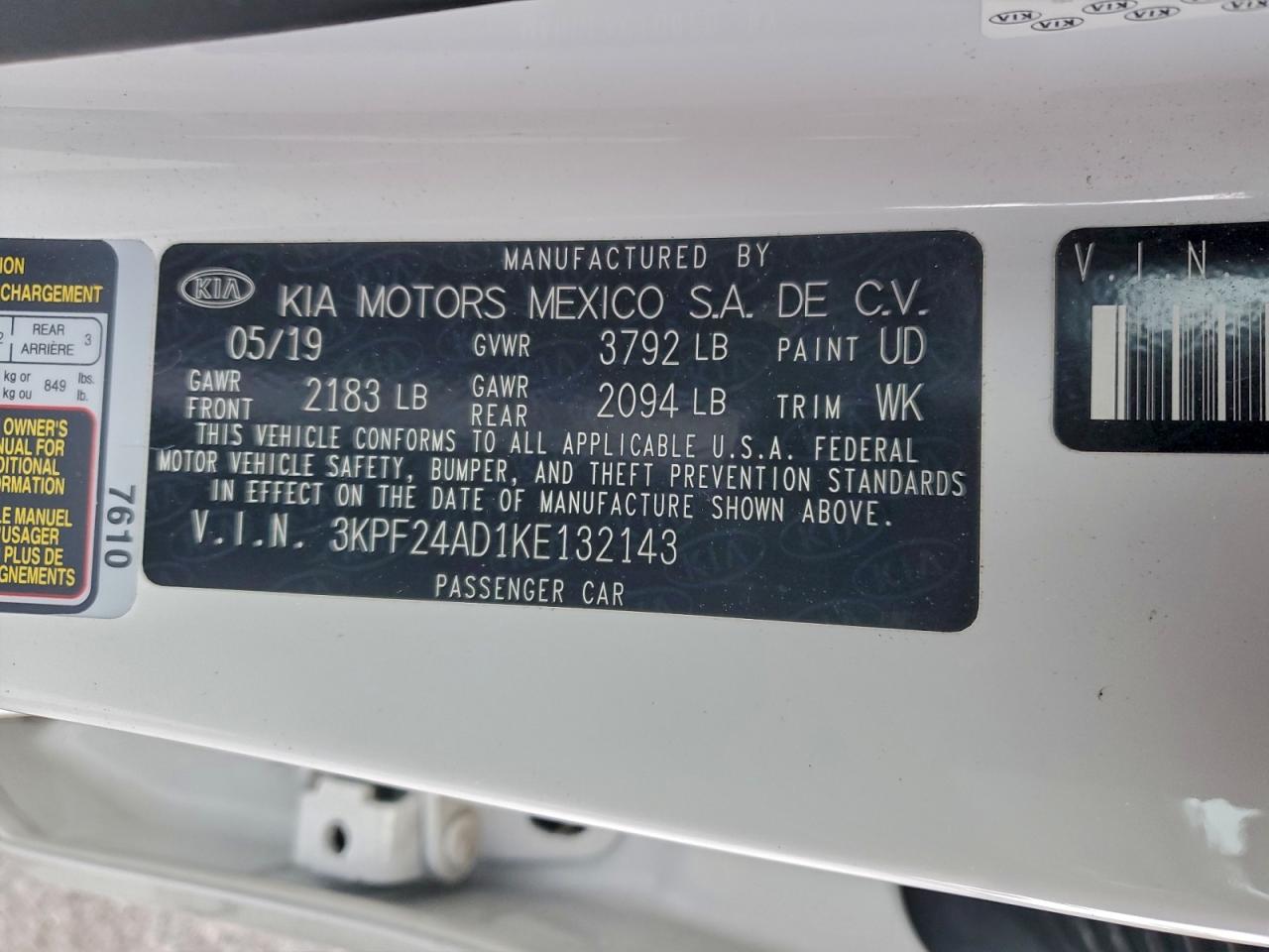2019 KIA FORTE FE photo 12