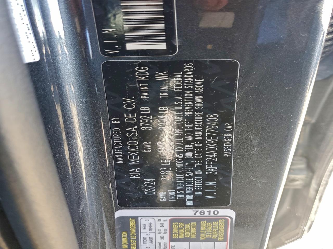 2024 KIA FORTE photo 12