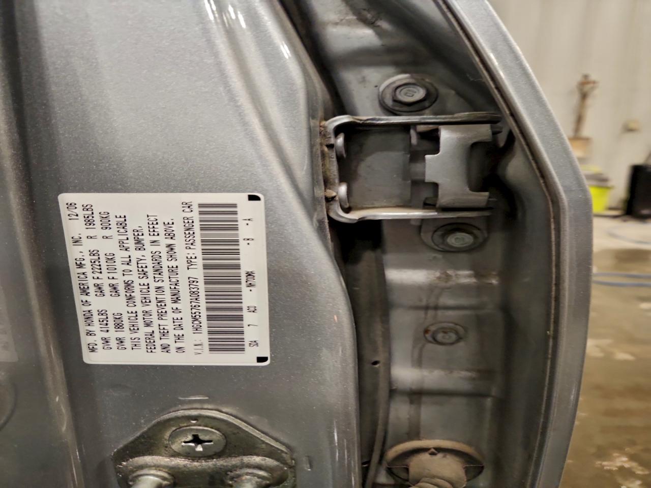 2007 HONDA ACCORD EX photo 12