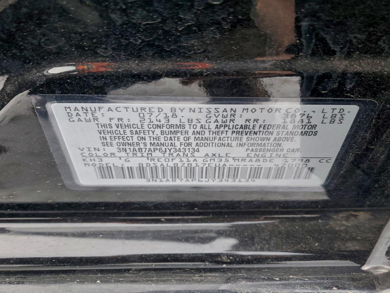2018 NISSAN SENTRA S photo 12