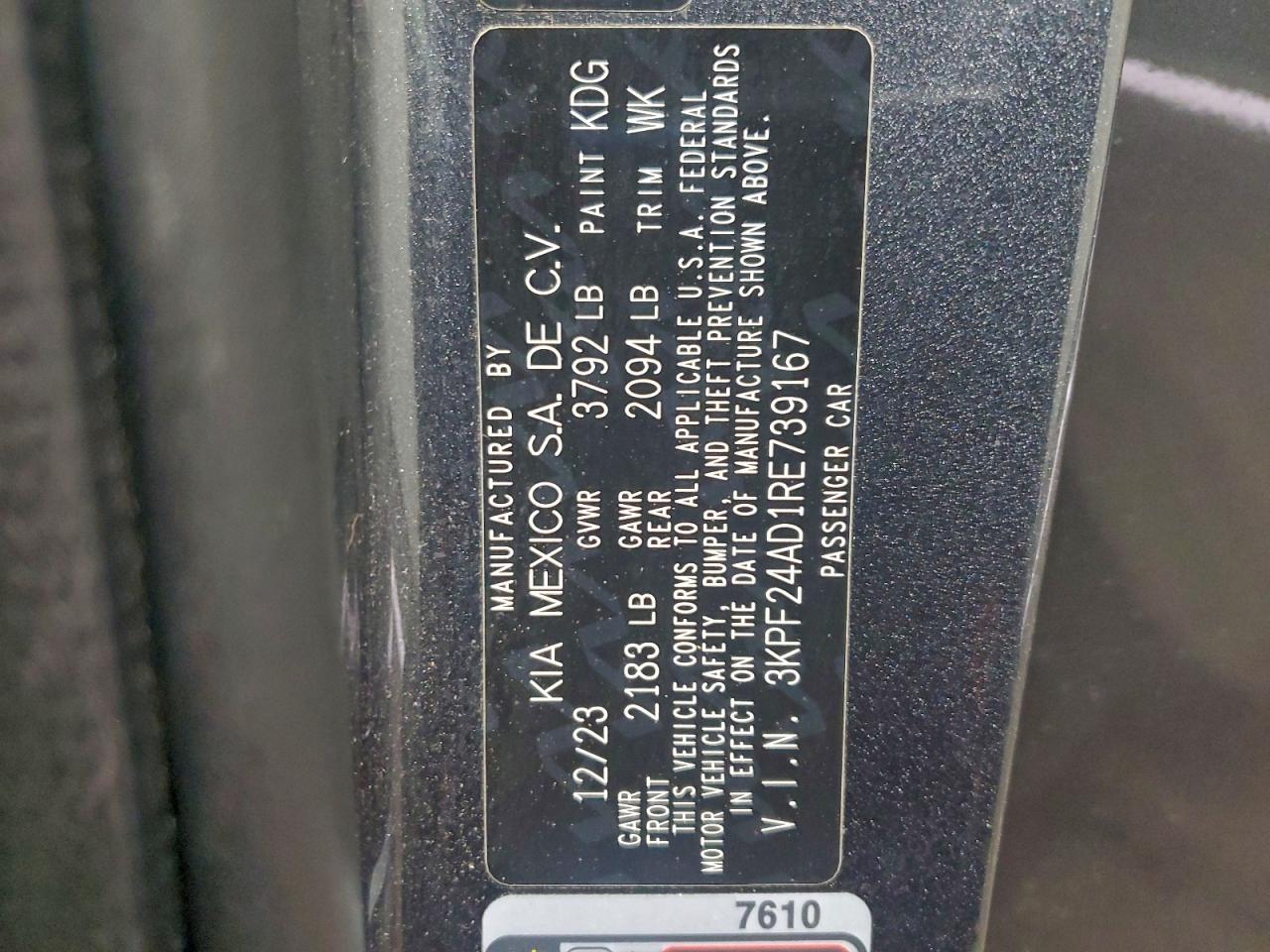 2024 KIA FORTE LX photo 25