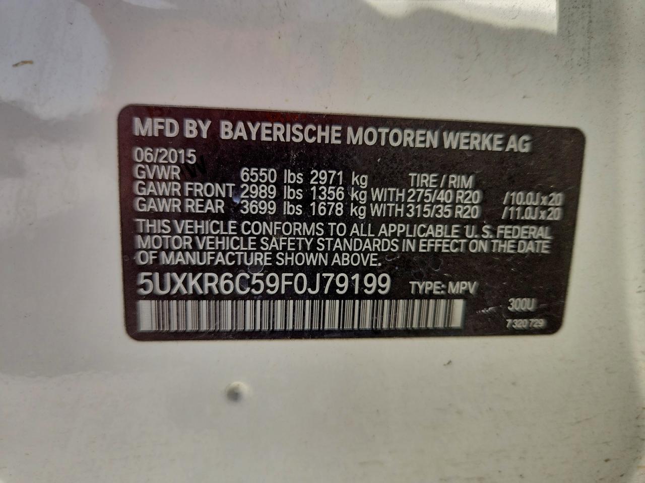 2015 BMW X5 XDRIVE50I photo 13