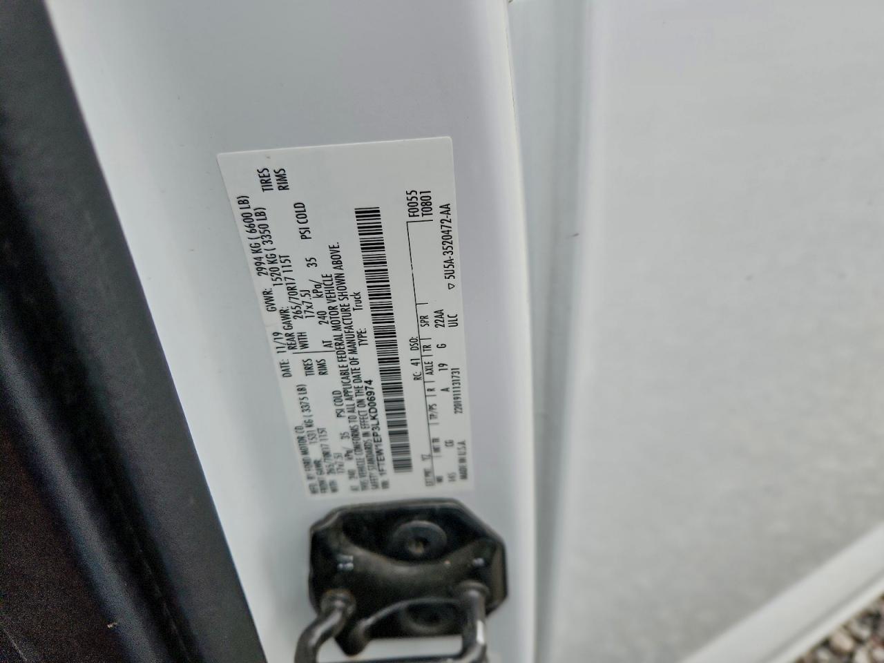 2020 FORD F150 SUPERCREW photo 12