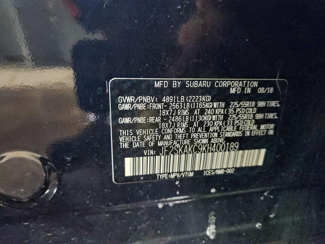 2019 SUBARU FORESTER SPORT photo 37
