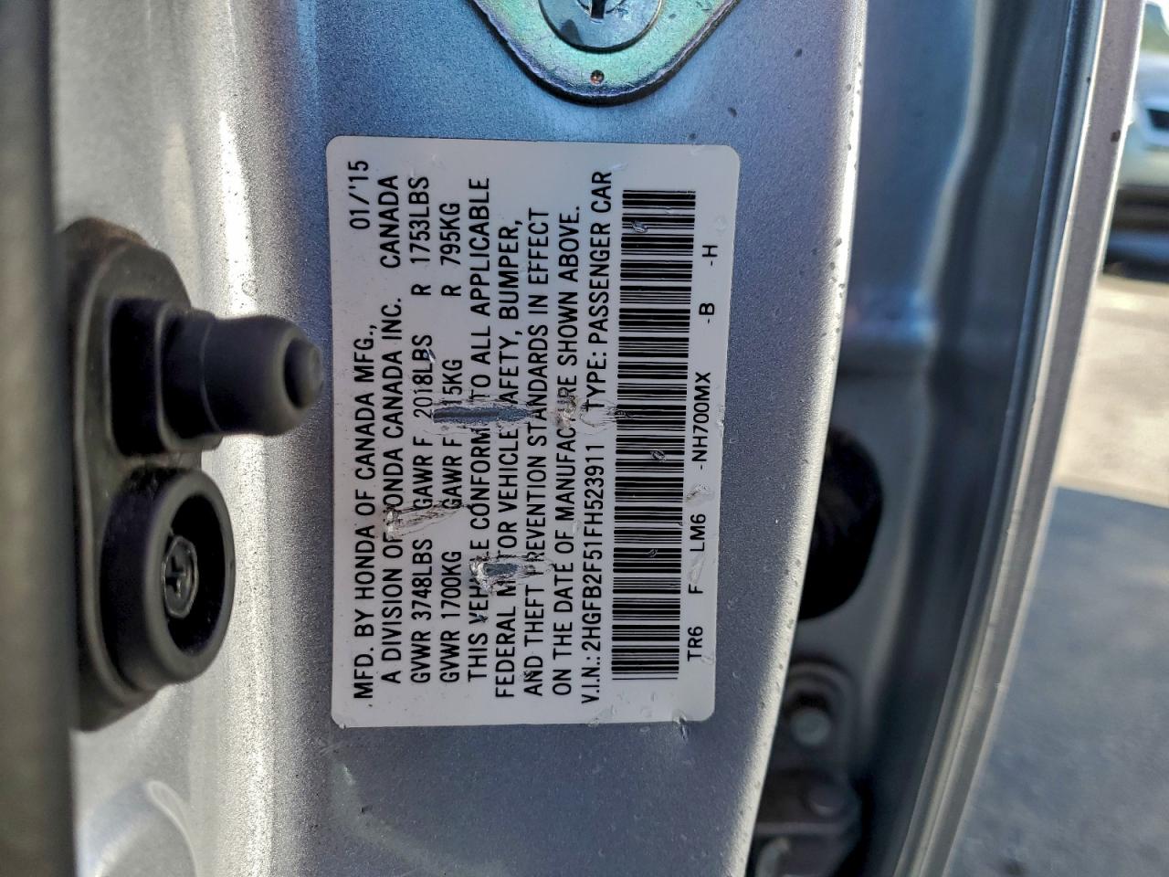 2015 HONDA CIVIC LX photo 12