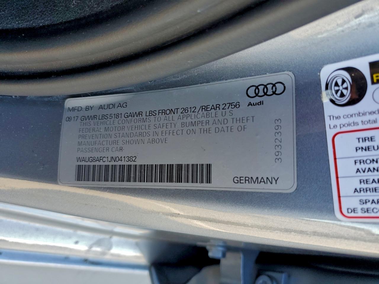 2018 AUDI A6 PREMIUM PLUS photo 12