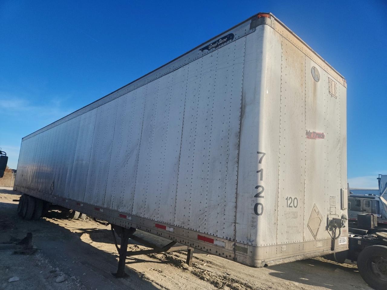 2012 GDAN VAN-(DRY F - DRY VAN TRAILER — TOP/ROOF damage — photo 1