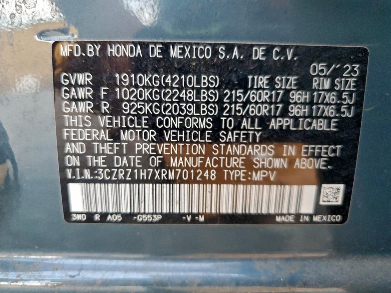 2024 HONDA HR-V EXL photo 27
