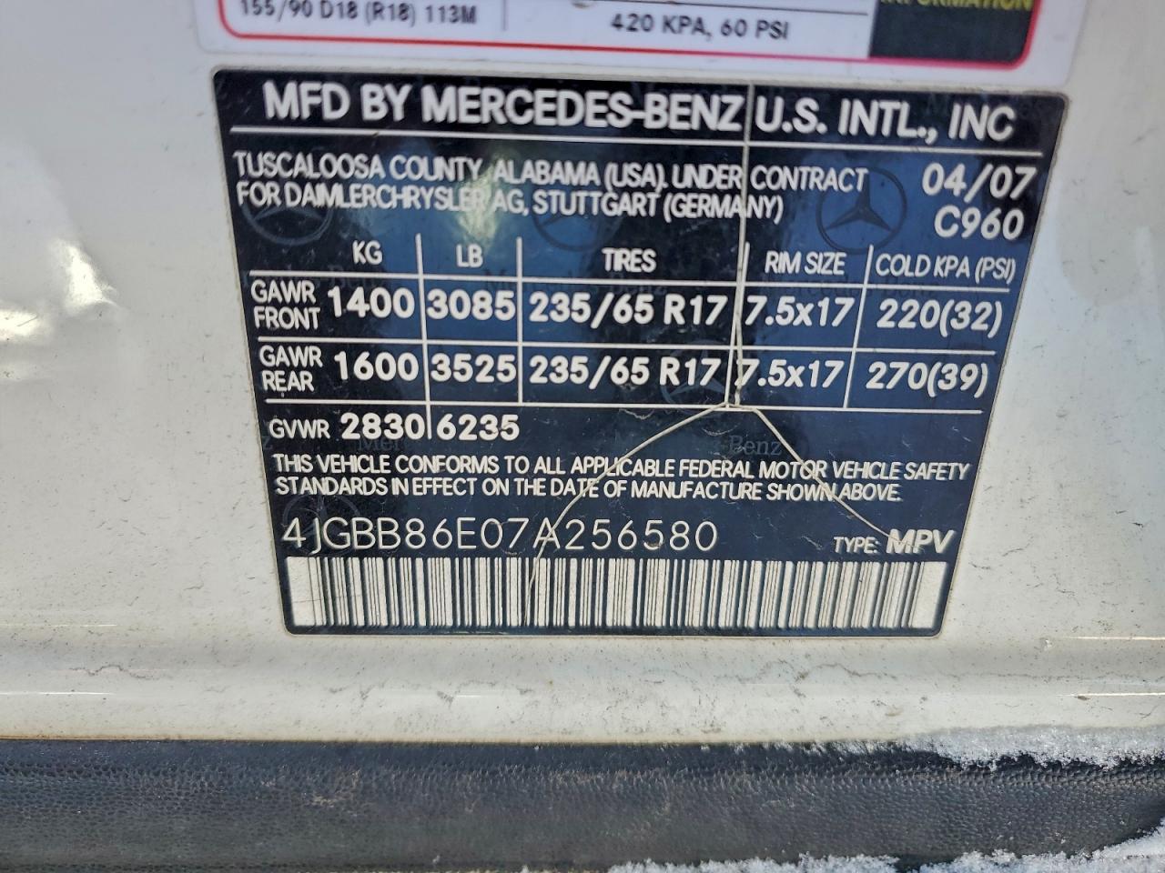2007 MERCEDES-BENZ ML 350 photo 13