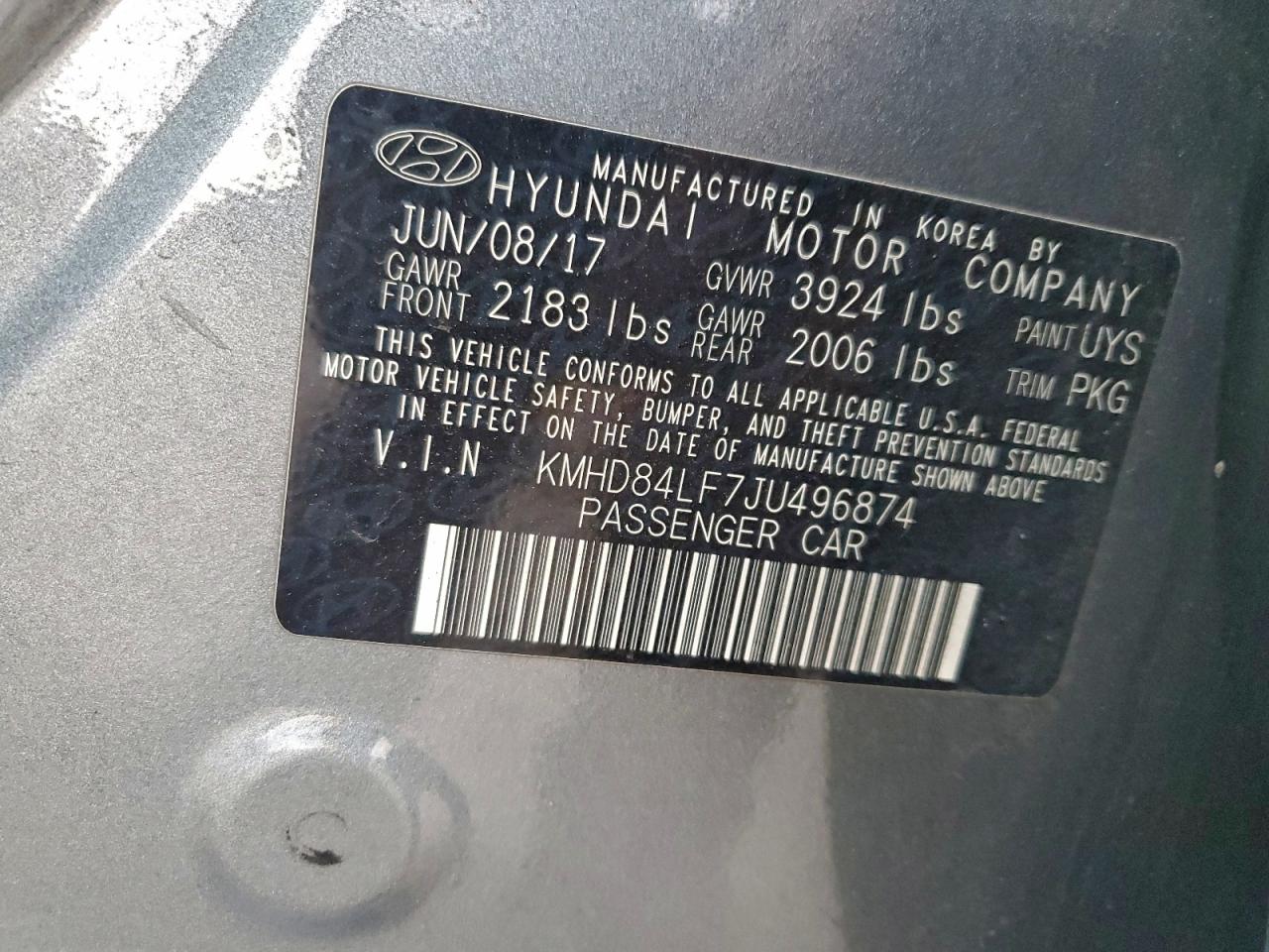 2018 HYUNDAI ELANTRA SEL photo 12