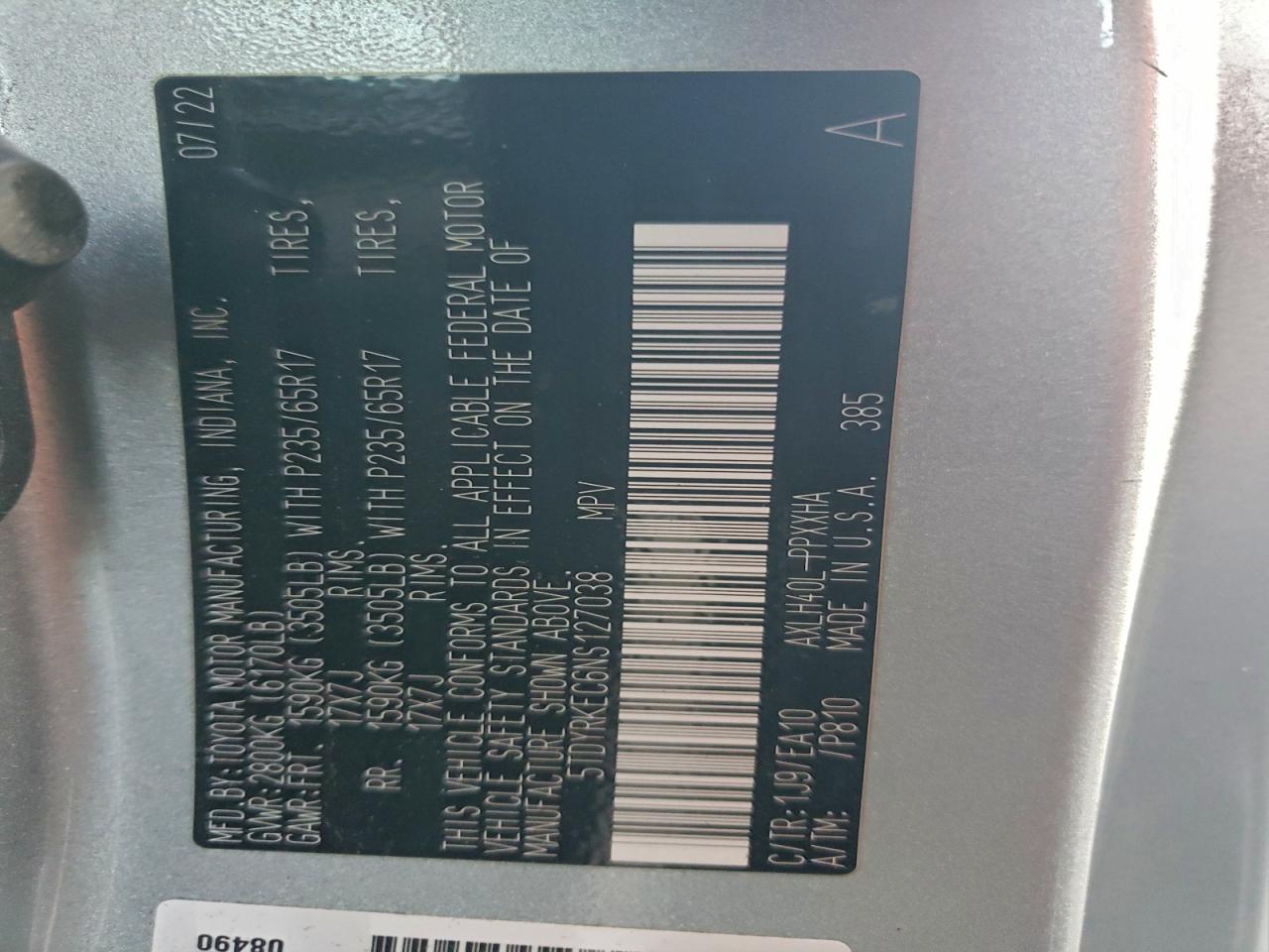 2022 TOYOTA SIENNA XLE photo 14
