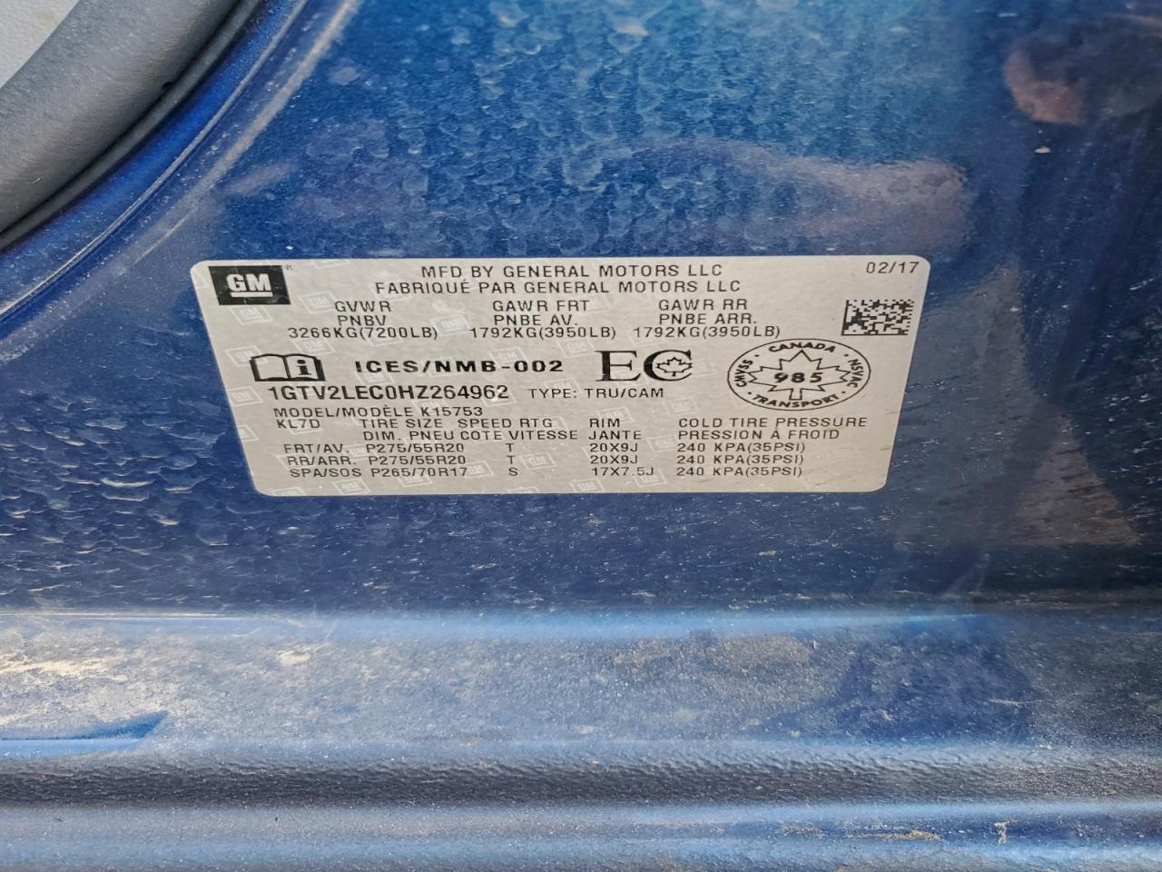 2017 GMC SIERRA K1500 photo 12