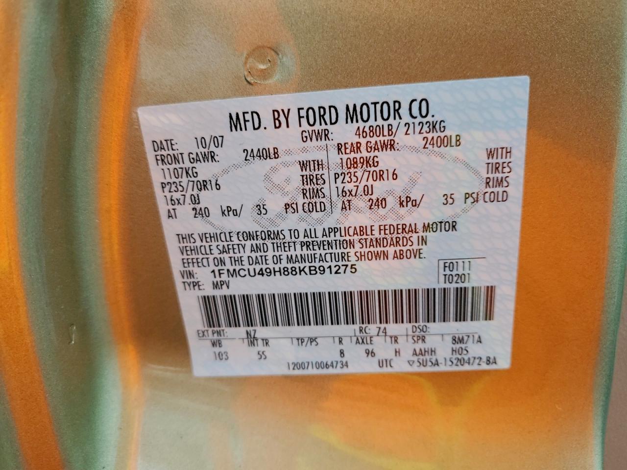 2008 FORD ESCAPE HEV photo 25