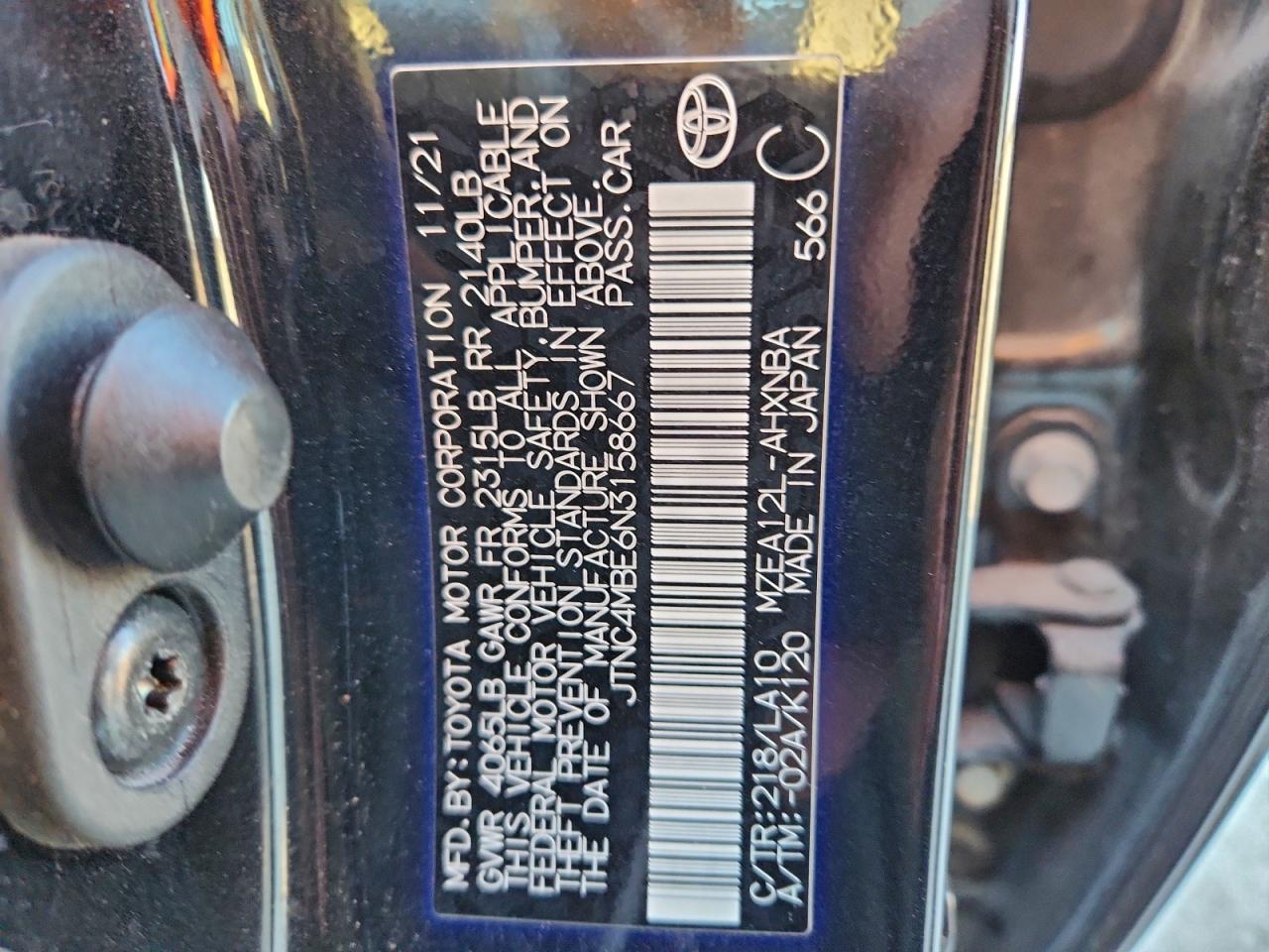 2022 TOYOTA COROLLA XSE photo 12