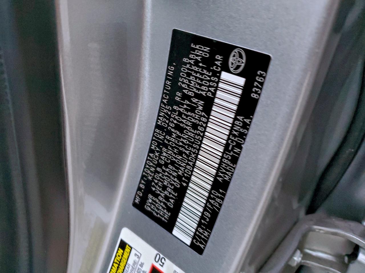 2025 TOYOTA CAMRY XSE photo 12