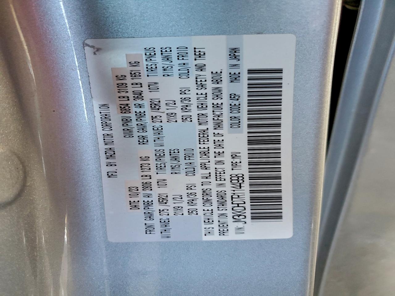2024 MAZDA CX-90 PREMIUM photo 14