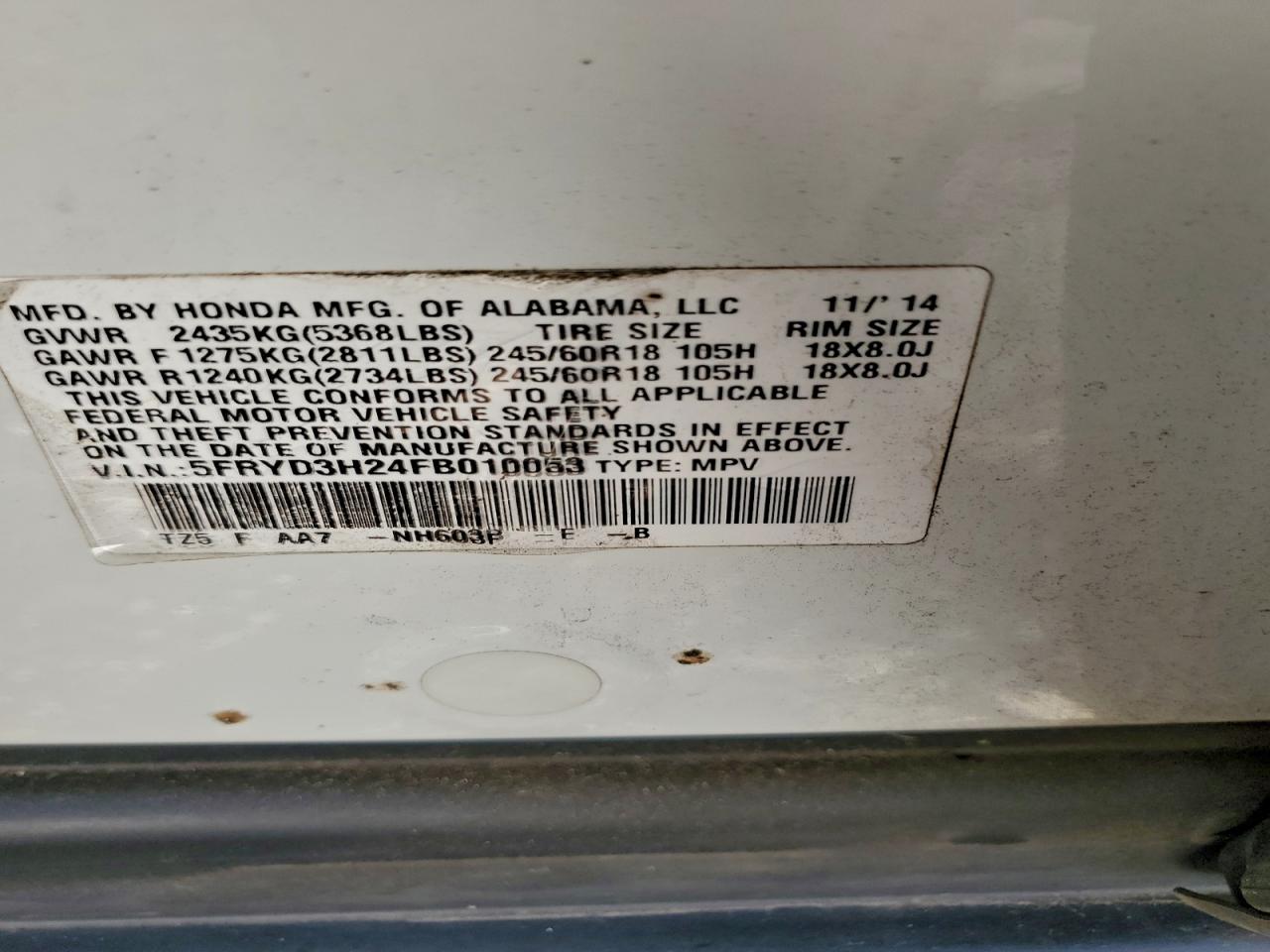 2015 ACURA MDX photo 25