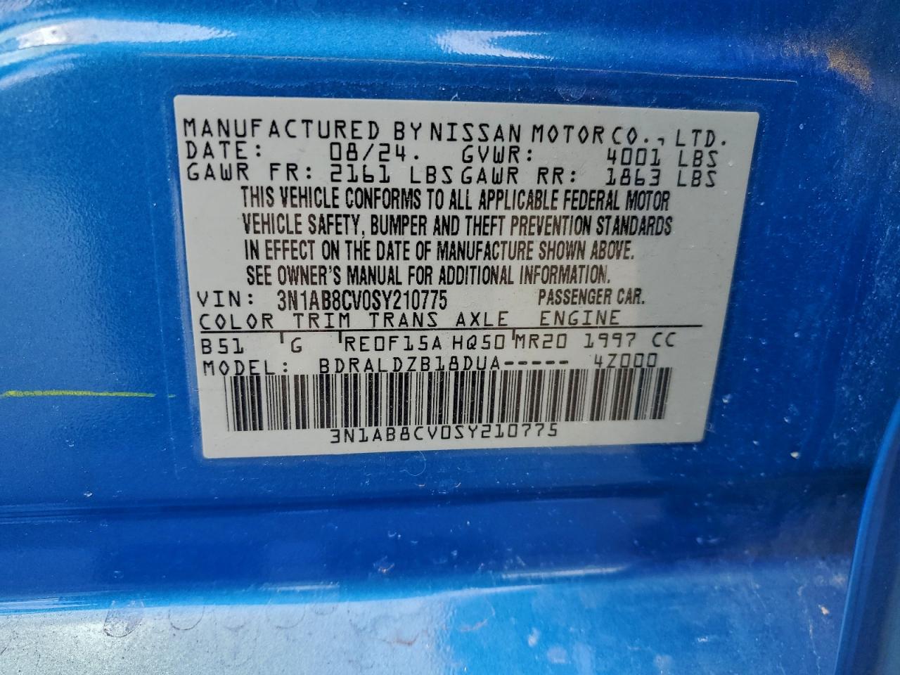 2024 NISSAN SENTRA SV photo 13