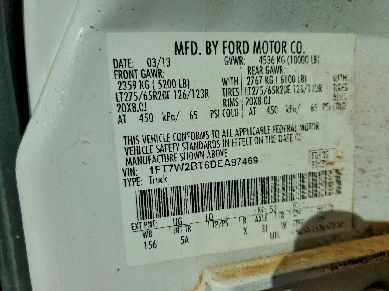 2013 FORD F250 SUPER DUTY photo 12