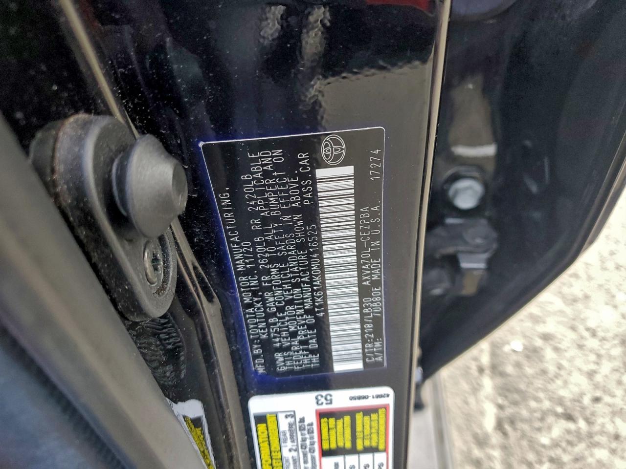2021 TOYOTA CAMRY XSE photo 12
