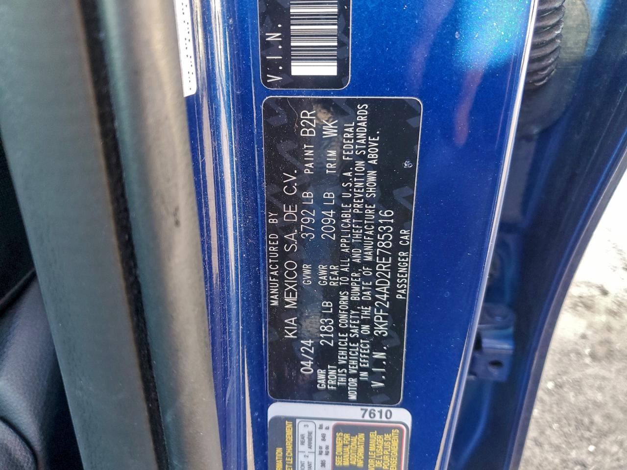2024 KIA FORTE LX photo 34