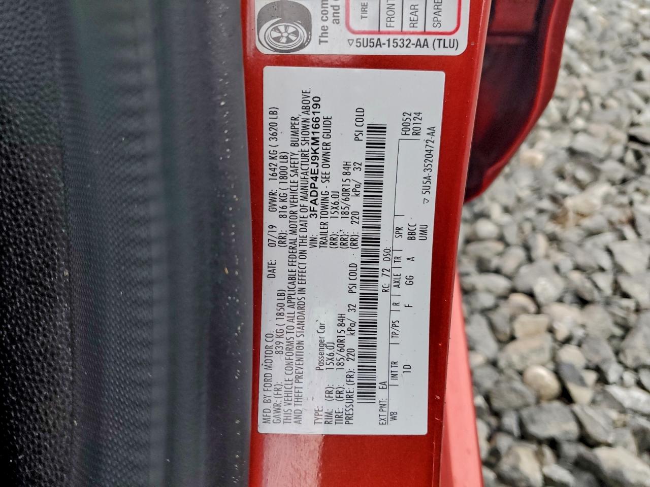 2019 FORD FIESTA SE photo 12