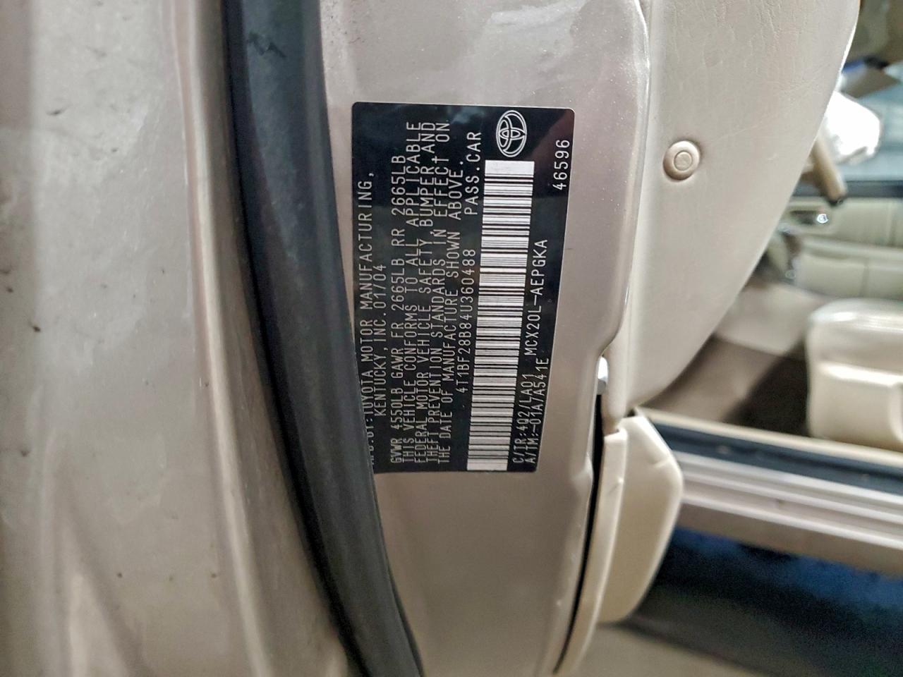 2004 TOYOTA AVALON XL photo 13