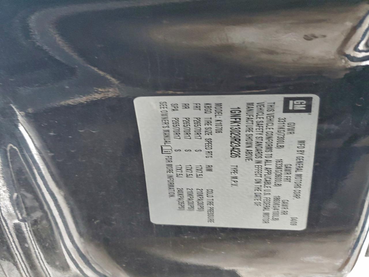 2009 CHEVROLET TAHOE K1500 LS photo 23