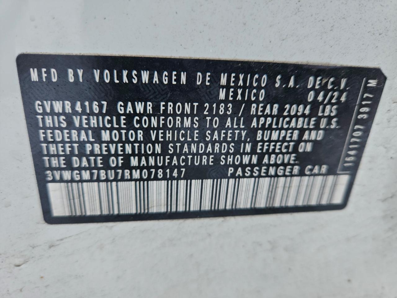 2024 VOLKSWAGEN JETTA SEL photo 12