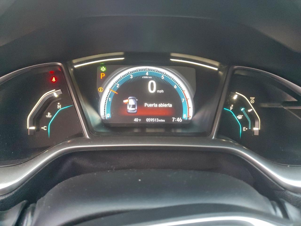 2020 HONDA CIVIC EX photo 9
