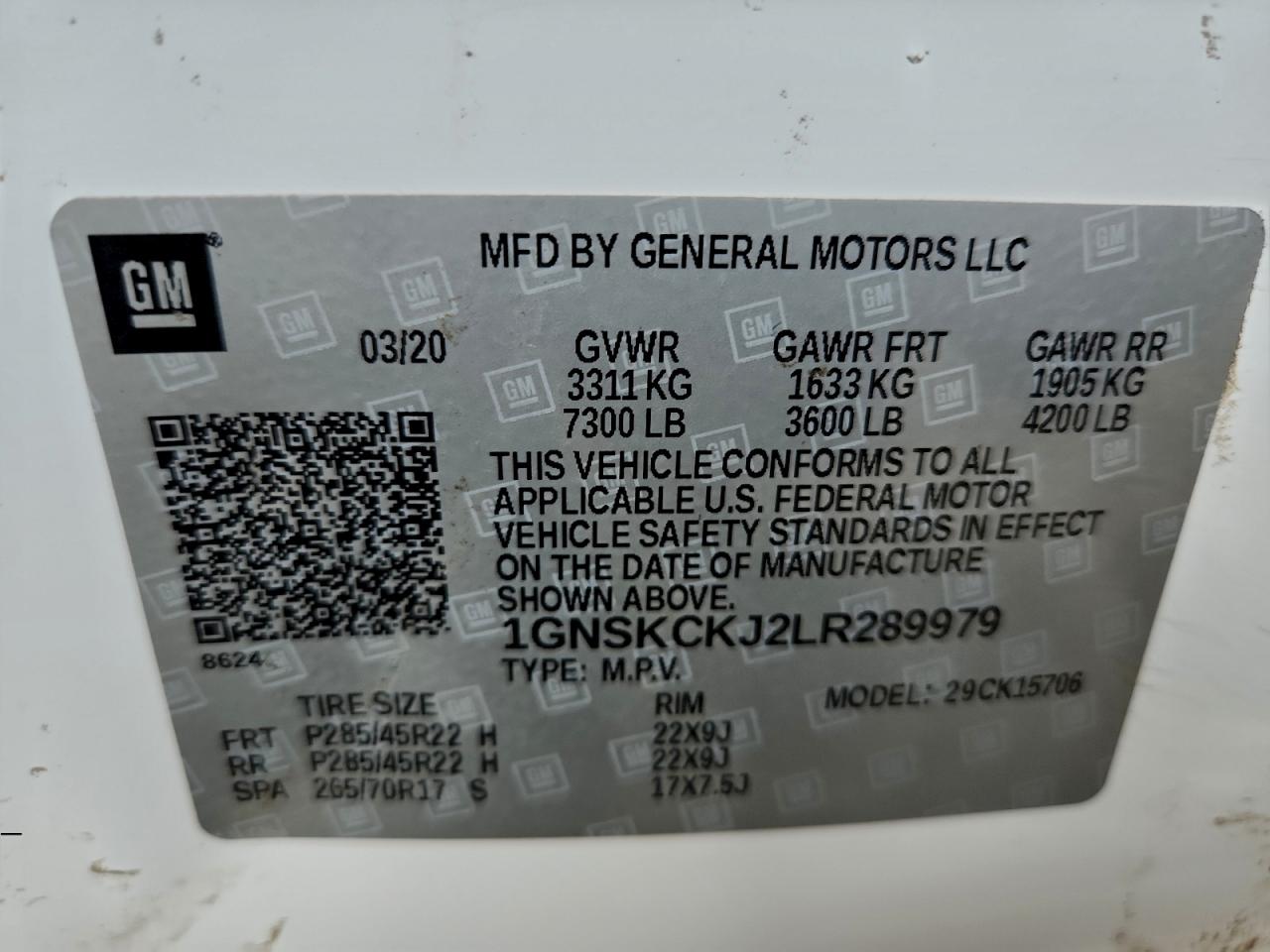 2020 CHEVROLET TAHOE K1500 PREMIER photo 25