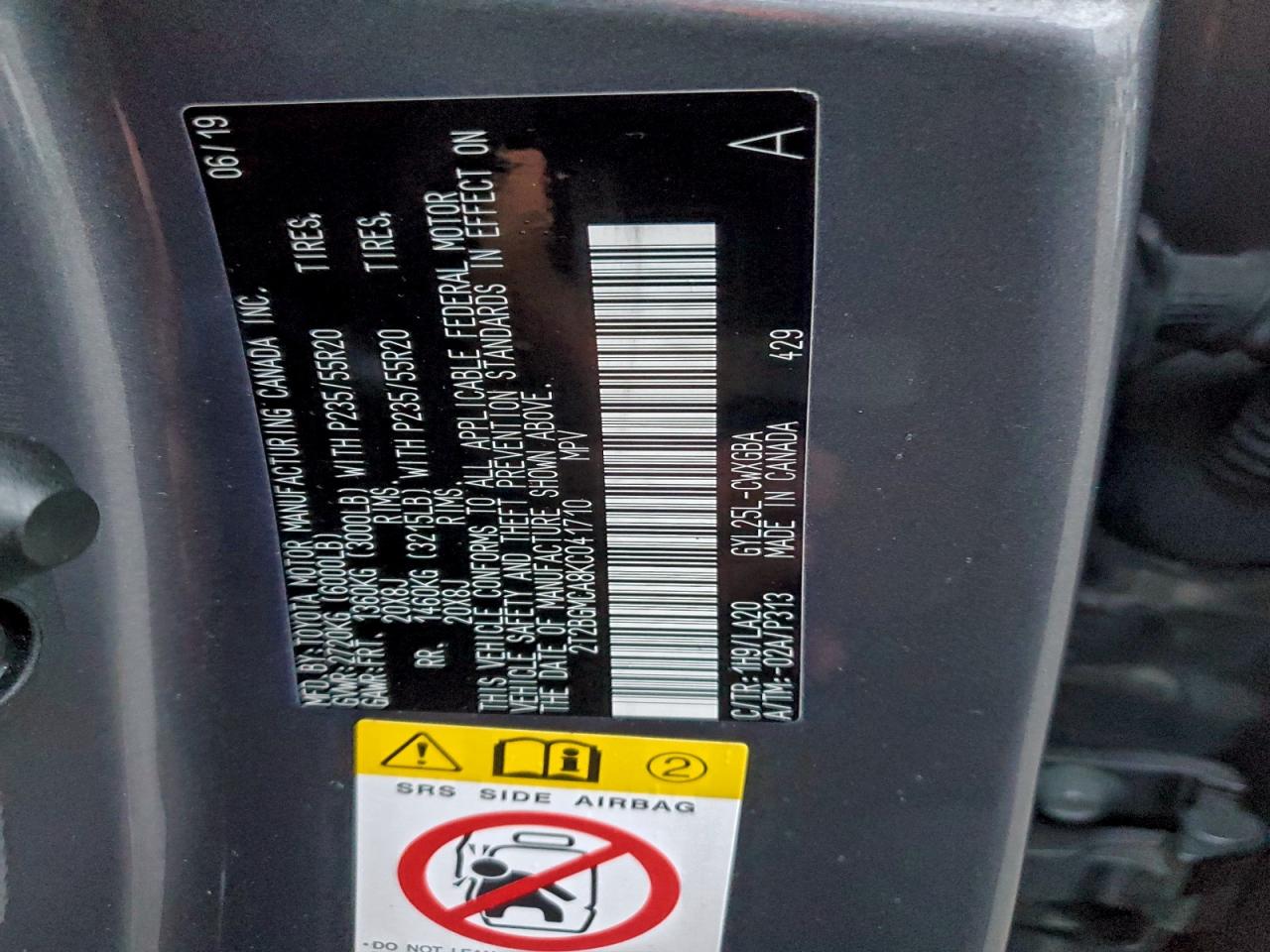 2019 LEXUS RX 450H BASE photo 14