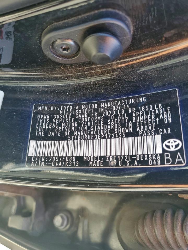 2014 TOYOTA COROLLA L photo 23