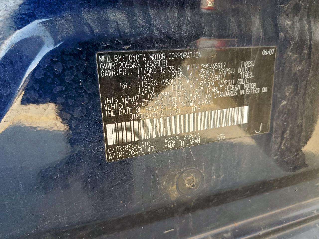 2007 TOYOTA RAV4 LIMITED photo 37