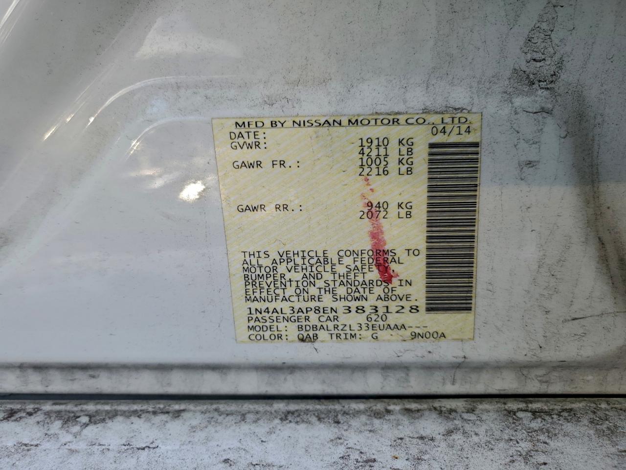 2014 NISSAN ALTIMA 2.5 photo 34