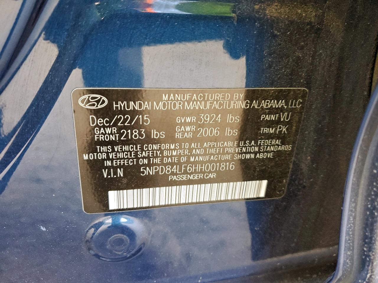 2017 HYUNDAI ELANTRA SE photo 23