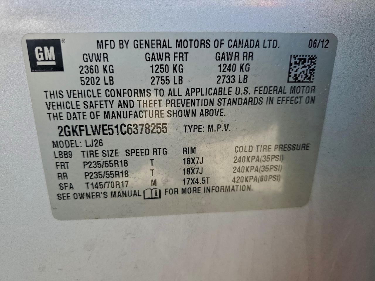 2012 GMC TERRAIN SLT photo 25