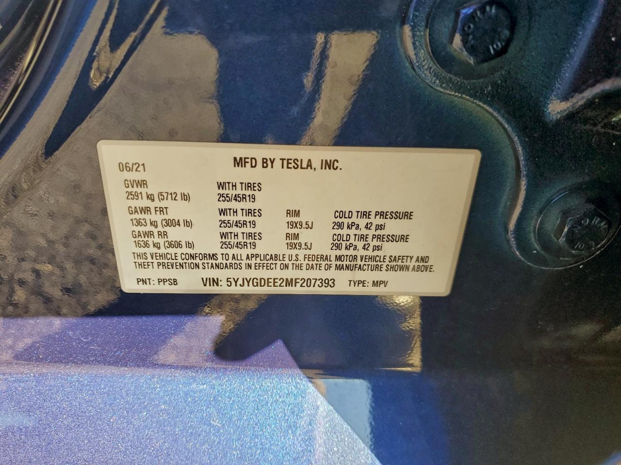 2021 TESLA MODEL Y photo 13