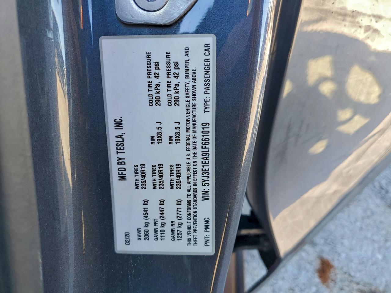 2020 TESLA MODEL 3 photo 12