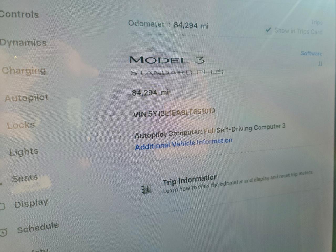 2020 TESLA MODEL 3 photo 9