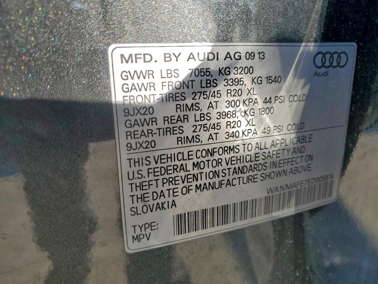 2014 AUDI Q7 PRESTIGE photo 25