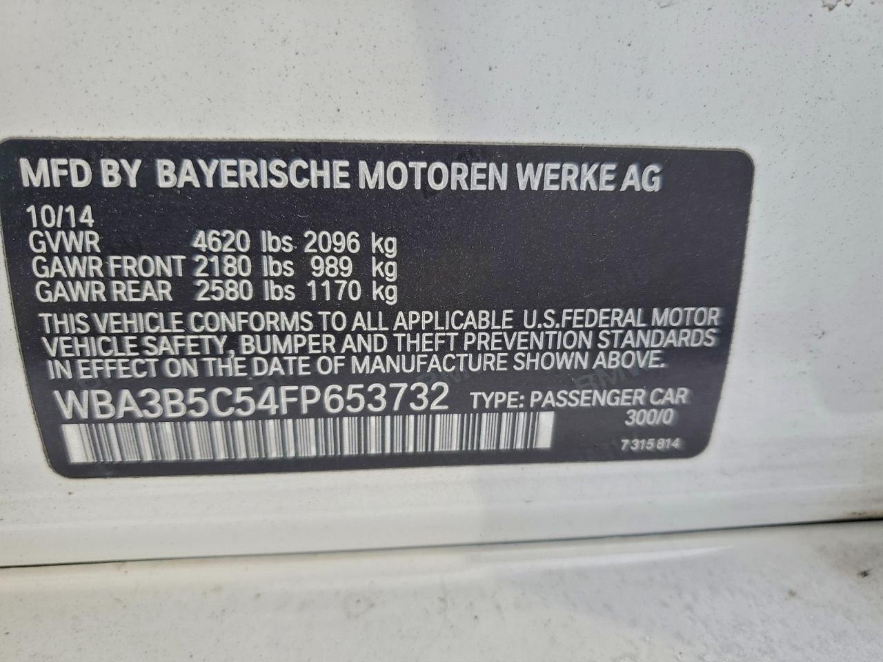 2015 BMW 328 XI SULEV photo 13