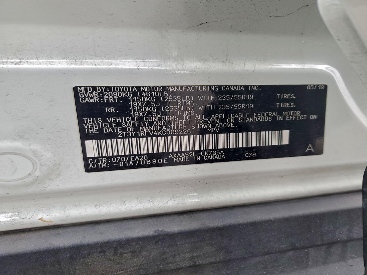 2019 TOYOTA RAV4 LIMITED photo 37