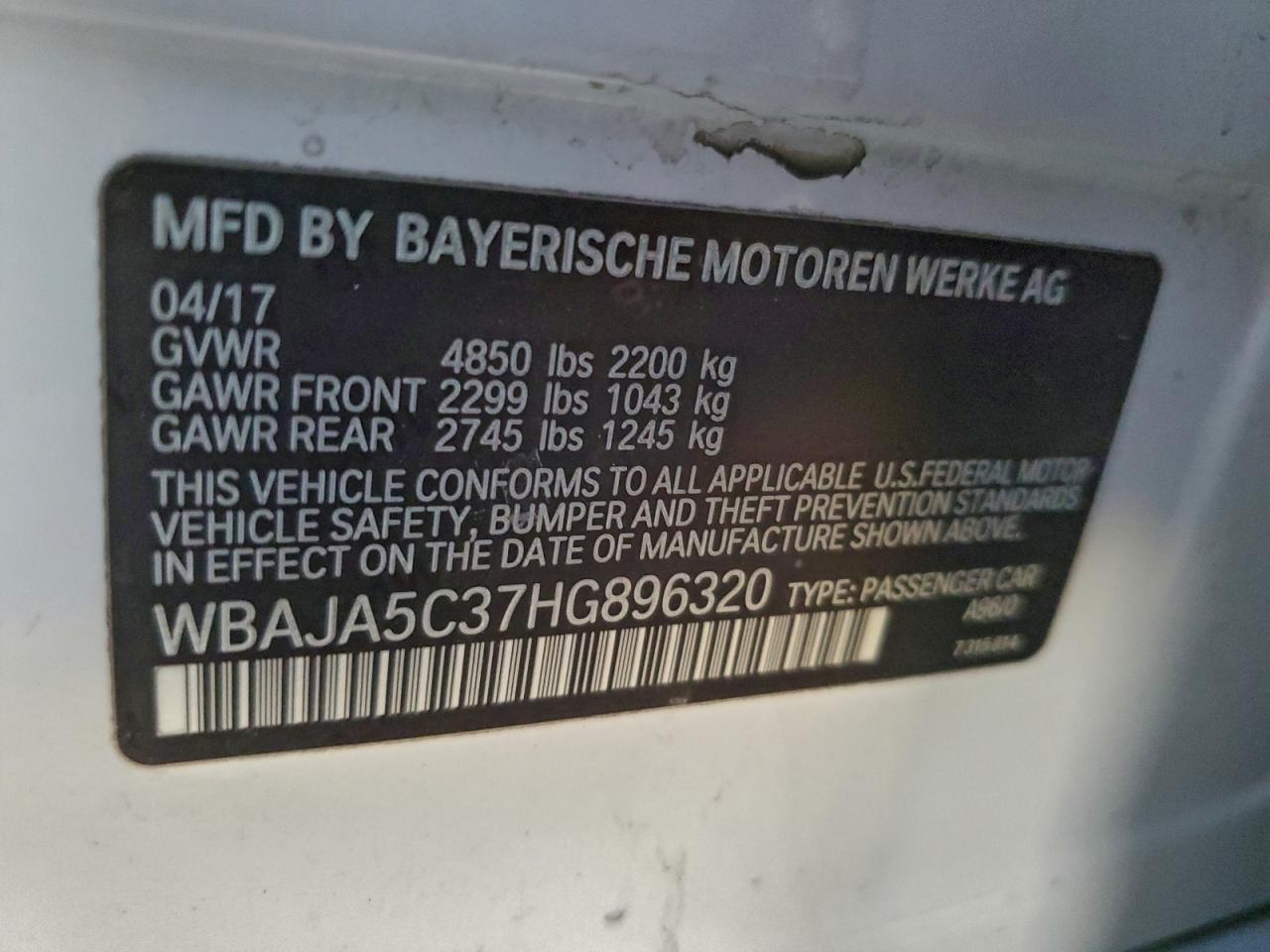 2017 BMW 530 I photo 13