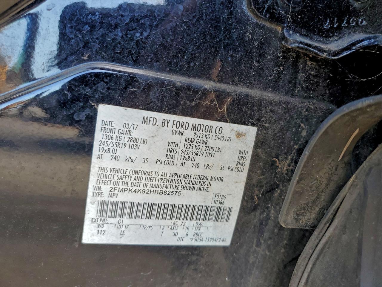2017 FORD EDGE TITANIUM photo 13