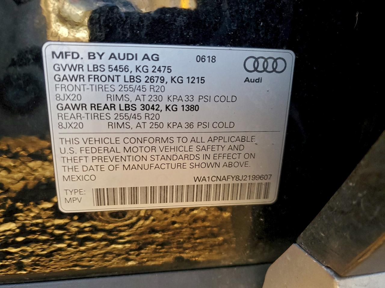 2018 AUDI Q5 PRESTIGE photo 13
