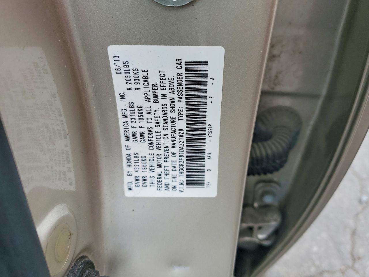 2013 HONDA ACCORD EXL photo 34