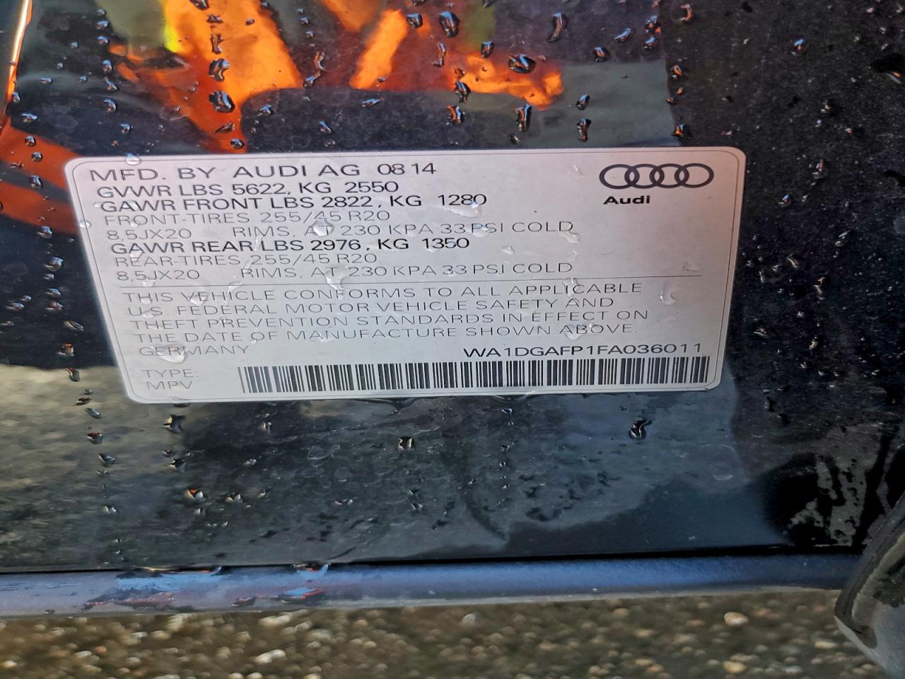 2015 AUDI Q5 PREMIUM PLUS photo 49