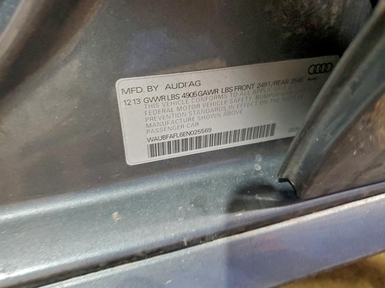 2014 AUDI A4 PREMIUM photo 12